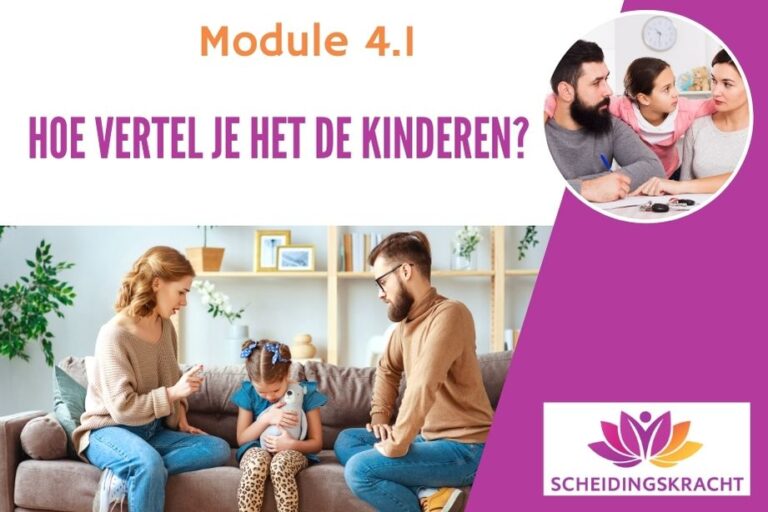 Hoe vertel je het de kinderen dat je gaat scheiden