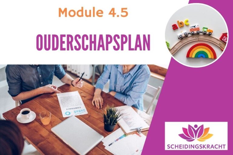 Ouderschapsplan bij echtscheiding